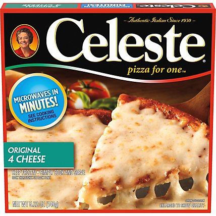 Celeste Original 4 Cheese Pizza For One Individual Microwavable Frozen Pizza - 5.22 Oz - Image 2