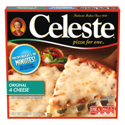 Celeste Original 4 Cheese Individual Microwavable Frozen Pizza - 5.22 Oz - Image 1