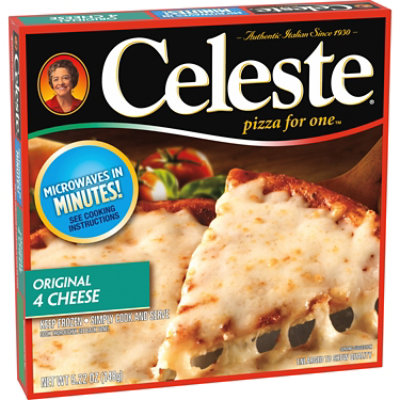 Celeste Original 4 Cheese Individual Microwavable Frozen Pizza - 5.22 Oz - Image 2