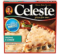 Celeste Original 4 Cheese Pizza For One Individual Microwavable Frozen Pizza - 5.22 Oz