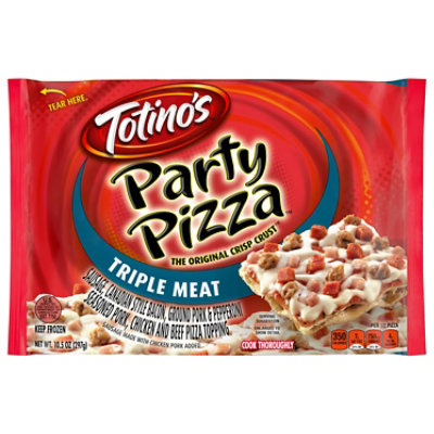 Totinos Party Pizza 3 Meat Frozen - 10.5 Oz - Image 3