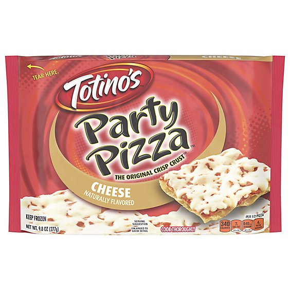 Totinos Party Pizza Cheese Frozen - 9.8 Oz