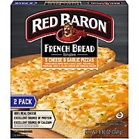Red Baron Pizza French Bread Singles Five Cheese & Garlic 2 Count - 8.8 Oz - Image 2