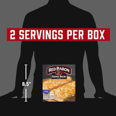 Red Baron Pizza French Bread Singles Five Cheese & Garlic 2 Count - 8.8 Oz - Image 4