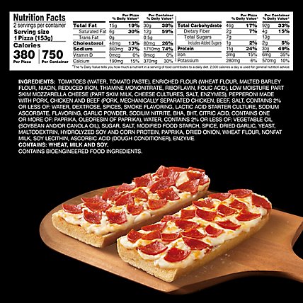 Red Baron Pizza French Bread Singles Pepperoni 2 Count - 10.8 Oz - Image 4