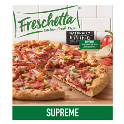 Freschetta Pizza Naturally Rising Crust Classic Supreme Frozen - 29.64 Oz