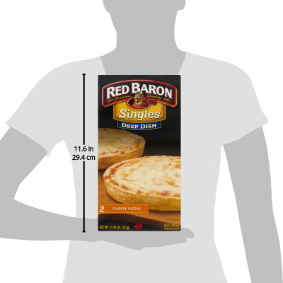 Red Baron Pizza Deep Dish Cheese Microwaveable Frozen - 12 Oz - Image 5