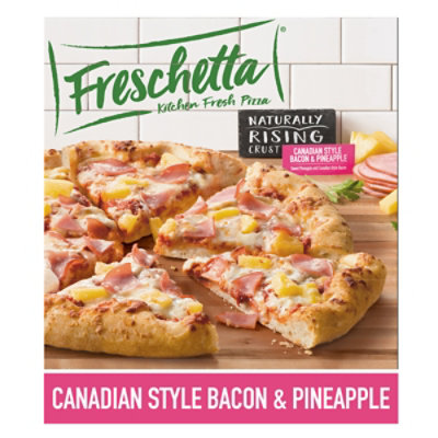 Freschetta Pizza Naturally Rising Crust Canadian Style Bacon & Pineapple Frozen - 25.7 Oz