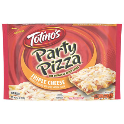 Totinos Party Pizza Three Cheese Frozen - 9.8 Oz