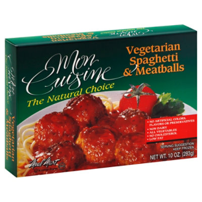 Mon Veg Spaghetti Meatballs - 10 Oz - Image 1