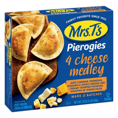 Mrs. Ts Pierogies Four Cheese Medley 12 Count - 16 Oz - Image 2