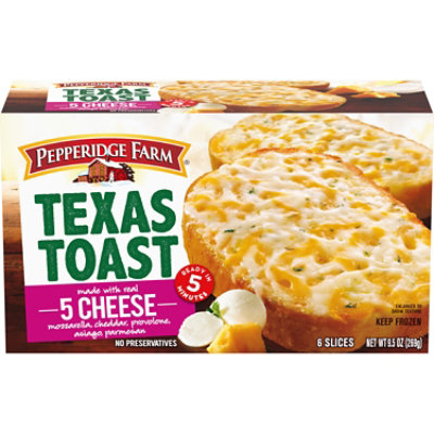 Pepperidge Farm Texas Toast Five Cheese 6 Count - 9.5 Oz