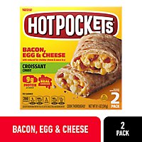 Hot Pockets Croissant Crust Applewood Bacon Egg And Cheese Sandwich - 2 Count - Image 1