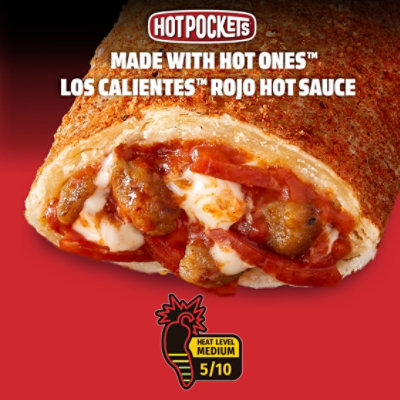 Hot Pockets Premium Pepperoni and Sausage Pizza In Garlic Buttery Crust Sandwiches - 2-8.5 Oz - Image 3