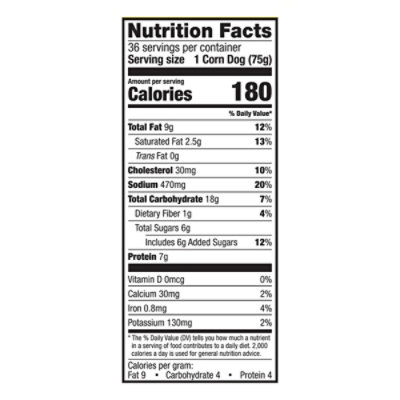 Foster Farms Honey Crunchy Corn Dogs Box - 36 Count - Image 2
