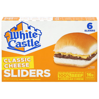 White Castle Microwaveable Cheeseburgers - 6 Count