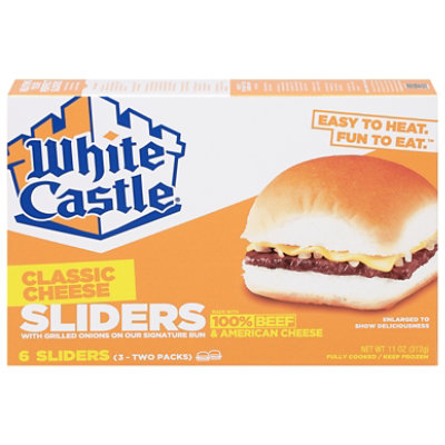 White Castle Microwaveable Cheeseburgers - 6 Count - Image 1