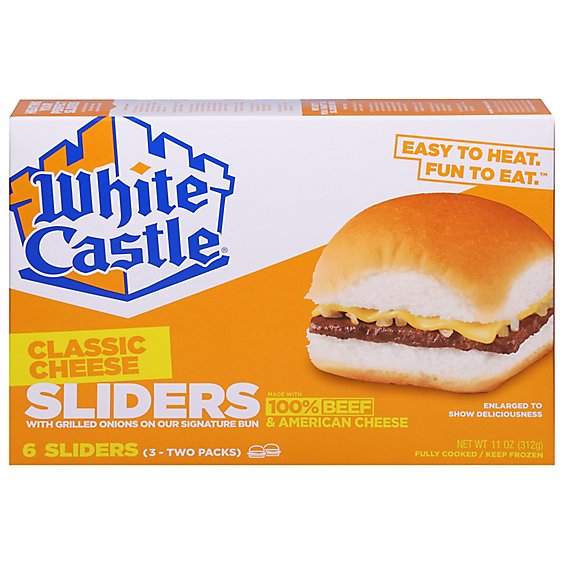 White Castle Microwaveable Cheeseburgers - 6 Count