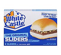 White Castle Microwaveable Hamburgers - 6 Count