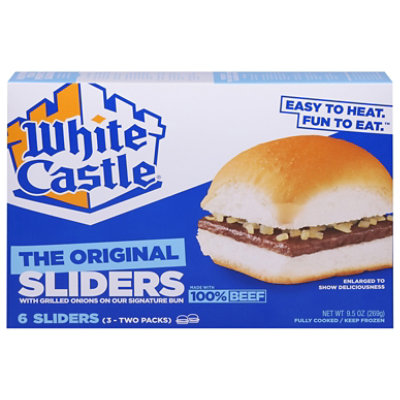 White Castle Microwaveable Hamburgers - 6 Count