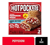 Hot Pockets Premium Garlic Buttery Crust Pepperoni Pizza Sandwiches - 2 Count
