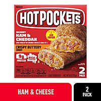 Hot Pockets Hickory Crispy Buttery Crust Ham And Cheddar Sandwiches- 2 Count - Image 1