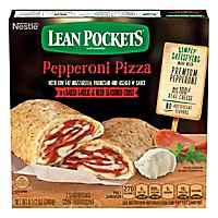 Lean Pockets Sandwiches Seasoned Crust Garlic Buttery Reduced Fat Pepperoni Pizza 2 Count - 9 Oz - Image 2