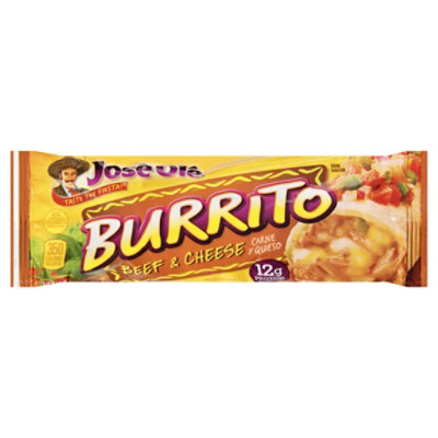 Jose Ole Frozen Mexican Food Burrito Beef & Cheese - 5 Oz