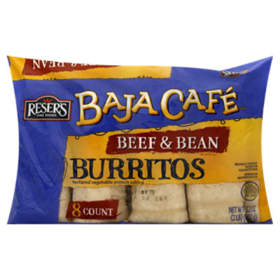 Resers Baja Cafe Beef & Bean Burritos - 32 Oz - Image 1