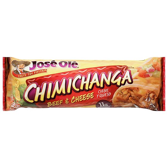 Jose Ole Frozen Mexican Food Chimichanga Steak & Cheese - 5 Oz