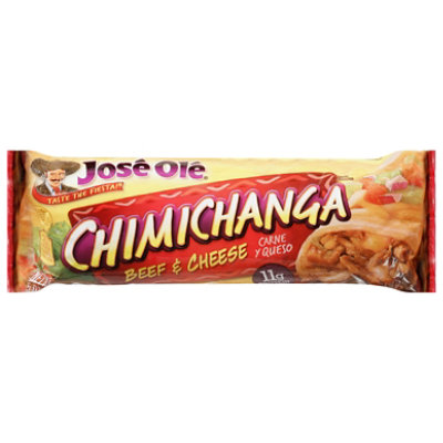 Jose Ole Frozen Mexican Food Chimichanga Steak & Cheese - 5 Oz