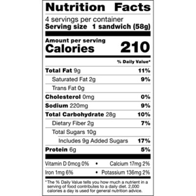 Smuckers Uncrustables Sandwich Peanut Butter and Strawberry Jam 4 Count - 8 Oz - Image 5