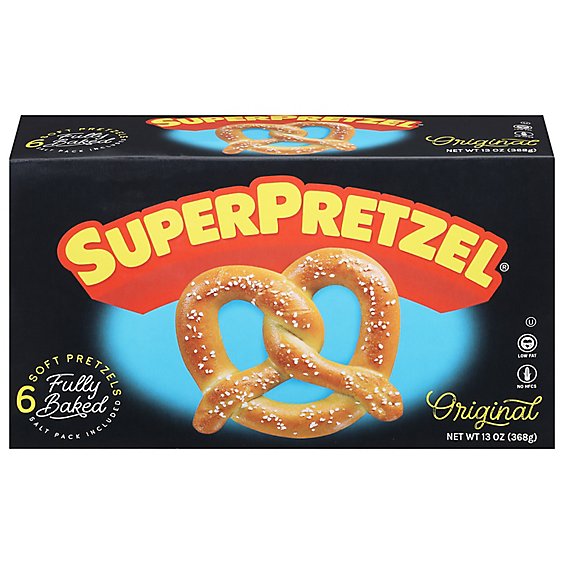 SuperPretzel Soft Pretzels Fully Baked Original - 13 Oz