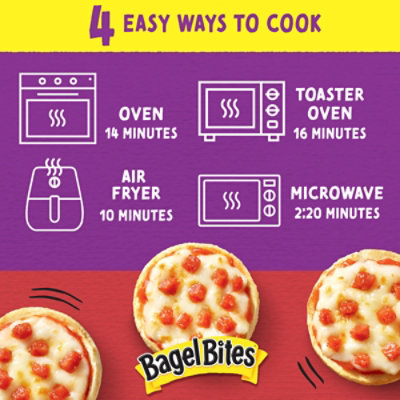 Bagel Bites Cheese & Pepperoni Mini Pizza Bagel Frozen Snacks - 9 Count - Image 2