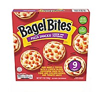 Bagel Bites Cheese & Pepperoni Mini Pizza Bagel Frozen Snacks Box - 9 Count