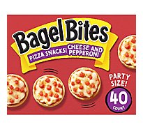 Bagel Bites Cheese & Pepperoni Mini Pizza Bagel Frozen Snacks Box - 40 Count