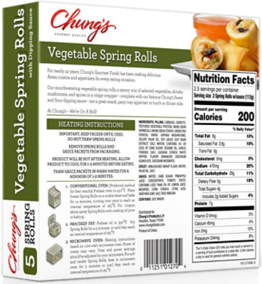 Chungs Spring Roll Vegetable - 10 Oz - Image 7