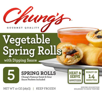 Chungs Spring Roll Vegetable - 10 Oz