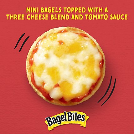 Bagel Bites Three Cheese Mini Pizza Bagel Frozen Snacks Box - 40 Count - Image 5