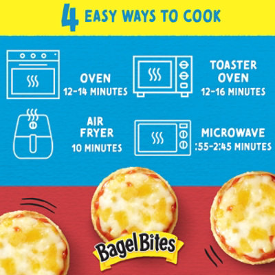 Bagel Bites Three Cheese Mini Pizza Bagel Frozen Snacks - 40 Count - Image 4