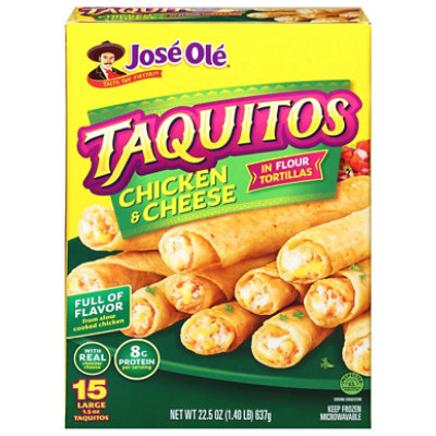 Jose Ole Chicken & Cheese Large Flour Taquitos - 22.5 Oz - Image 4