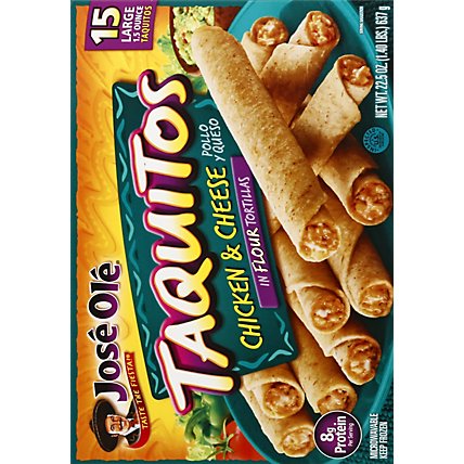 Jose Ole Chicken & Cheese Large Flour Taquitos - 22.5 Oz - Image 5