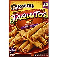Jose Ole Frozen Mexican Food Taquitos Shredded Steak Corn Tortillas Crispy And Crunchy - 20 Count - Image 2