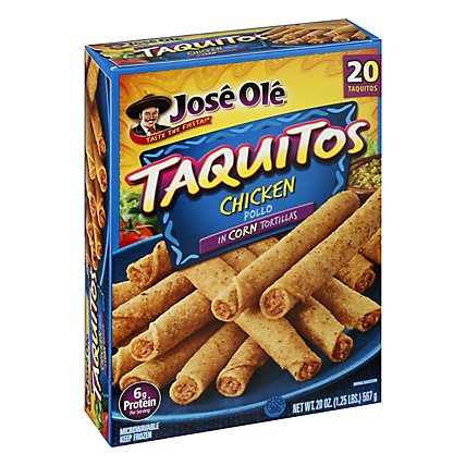 Jose Ole Frozen Mexican Food Taquitos Chicken 20 Count - 20 Oz - Image 3