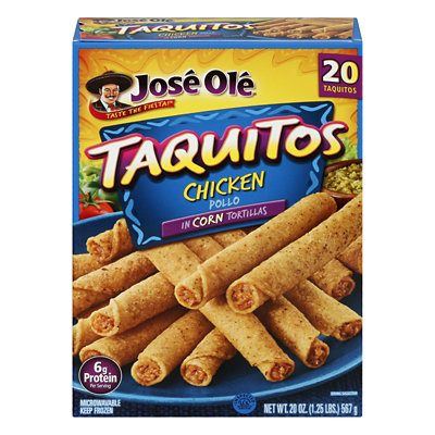 Jose Ole Frozen Mexican Food Taquitos Chicken 20 Count - 20 Oz - Image 5