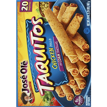 Jose Ole Frozen Mexican Food Taquitos Chicken 20 Count - 20 Oz - Image 5