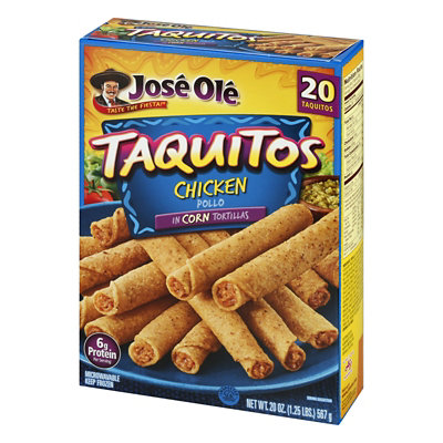 Jose Ole Frozen Mexican Food Taquitos Chicken 20 Count - 20 Oz - Image 3