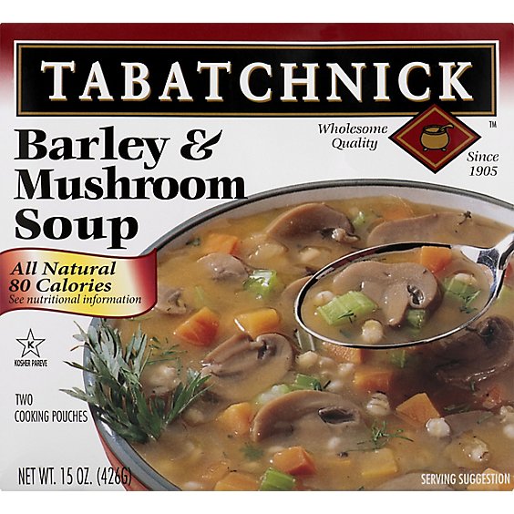 Tabatchnick Mushroom Barley Soup - 15 Oz