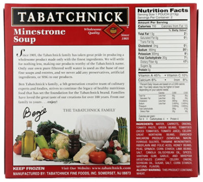 Tabatchnick Minestrone Soup - 15 Oz - Image 2