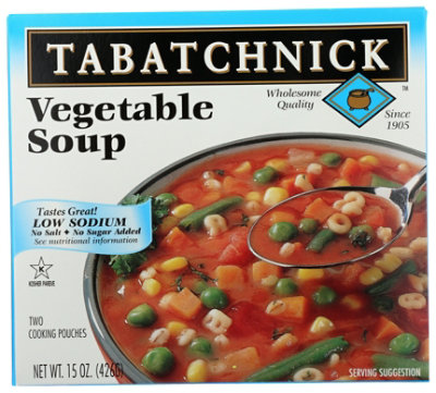 Tabatchnick Frozen Soup Vegetable Salt Free - 15 Oz - Image 1